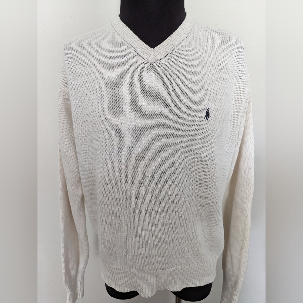 Polo Ralph Lauren men's linen cotton blend summer sweater size large